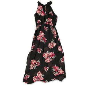 Cute off-name/boutique high neck dress with keyhole chest cutout!